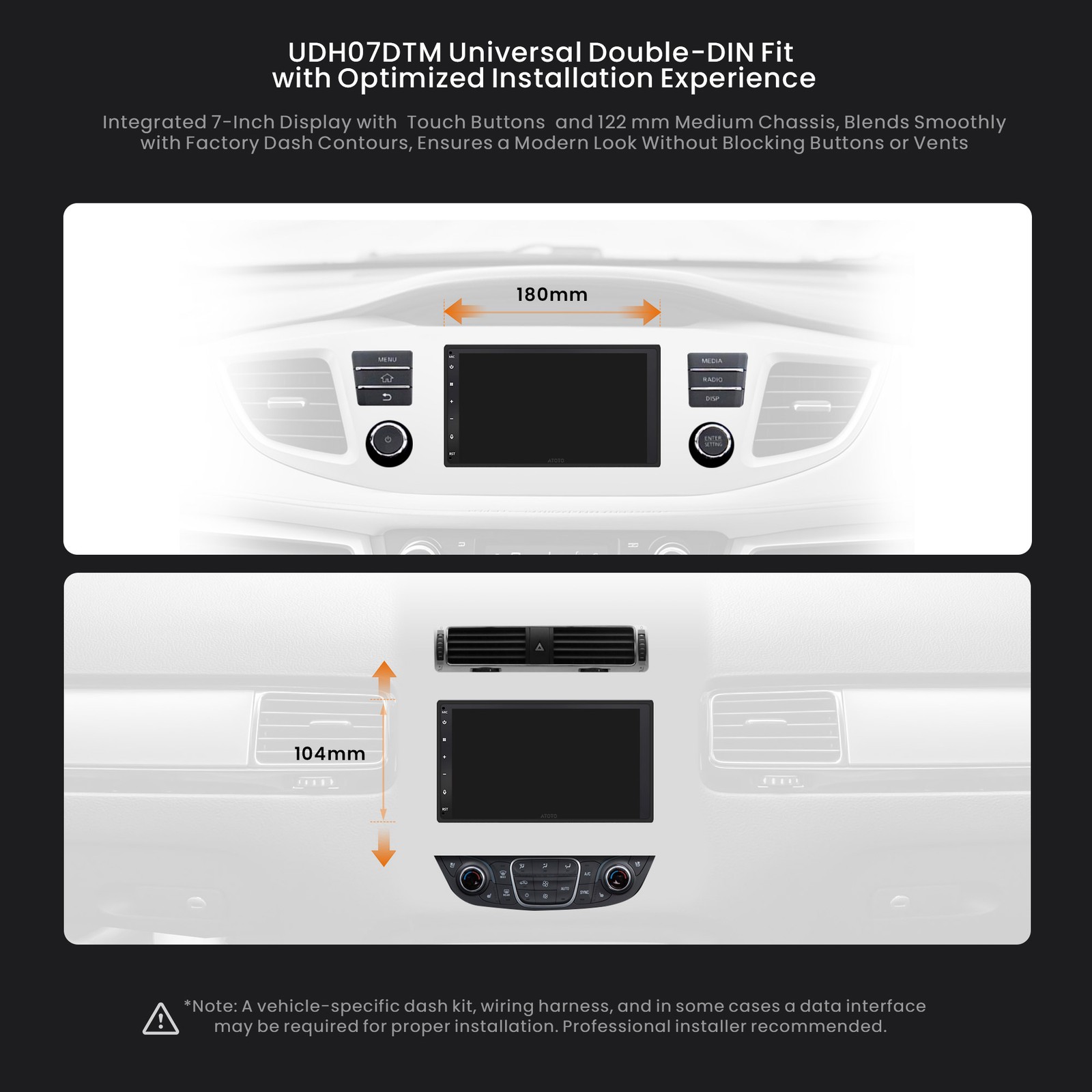 ATOTO 7” Double 2Din X10 Android 8G+128G Car Stereo Carplay AI Vision Dual Cam