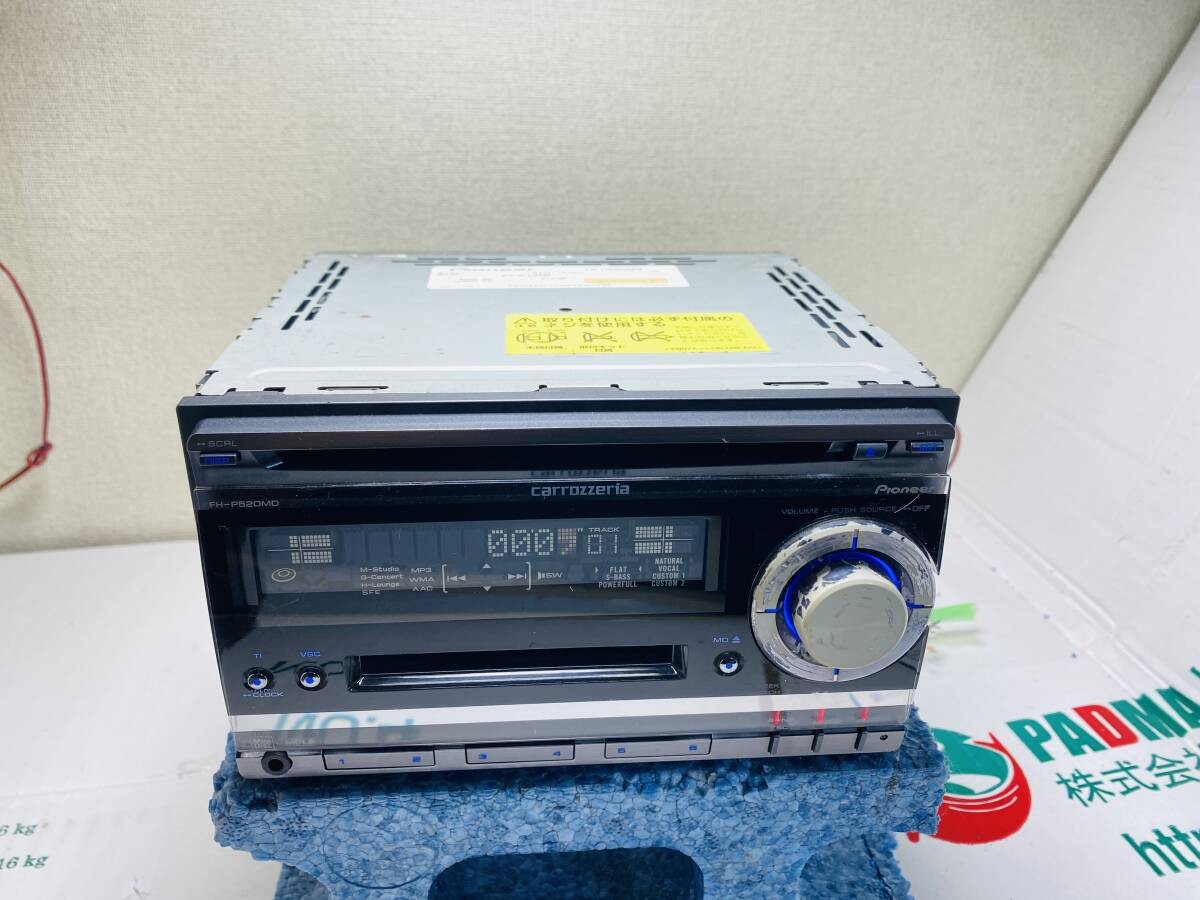 Carrozzeria Pioneer CD&MD Player FH-P520MD Car Audio JUNK