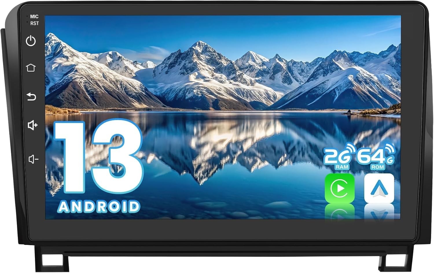 10.1″ Android 13 Car Stereo Toyota Tundra 07-13 Sequoia CarPlay GPS 2GB+64GB