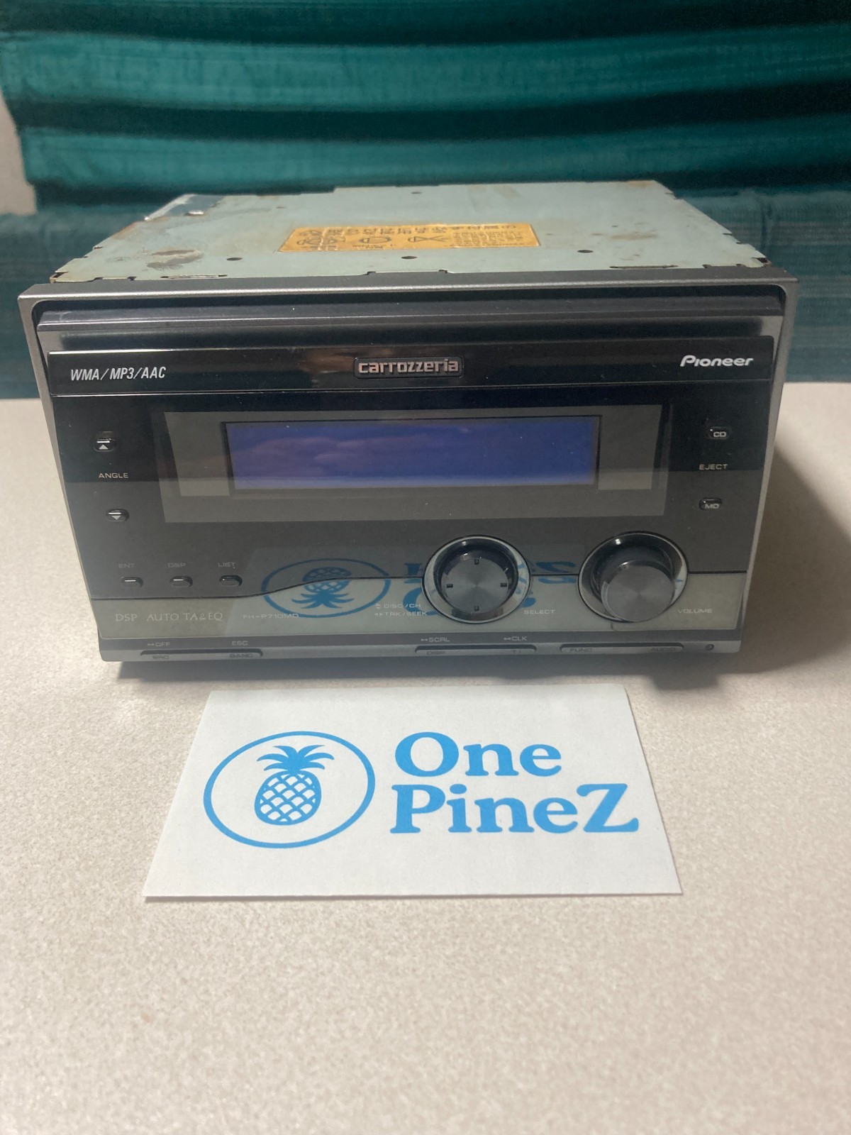 Pioneer Carrozzeria FH-P710MD CD/MD 2DIN Deck Car Audio WMA MP3 DSP Color Black