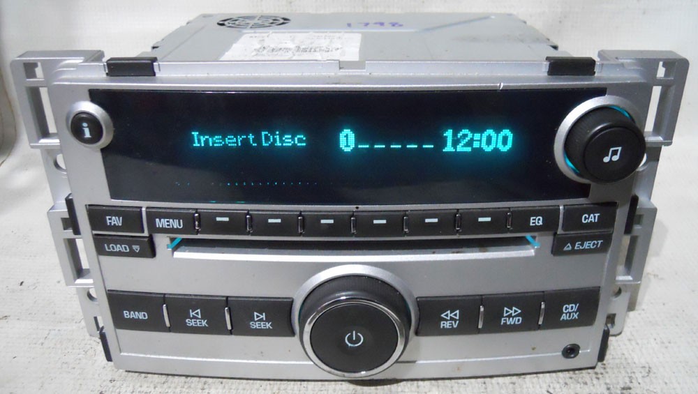 Chevy Malibu 2008 2009 Factory Stereo 6 Disc CD Player Radio AUX 25848866