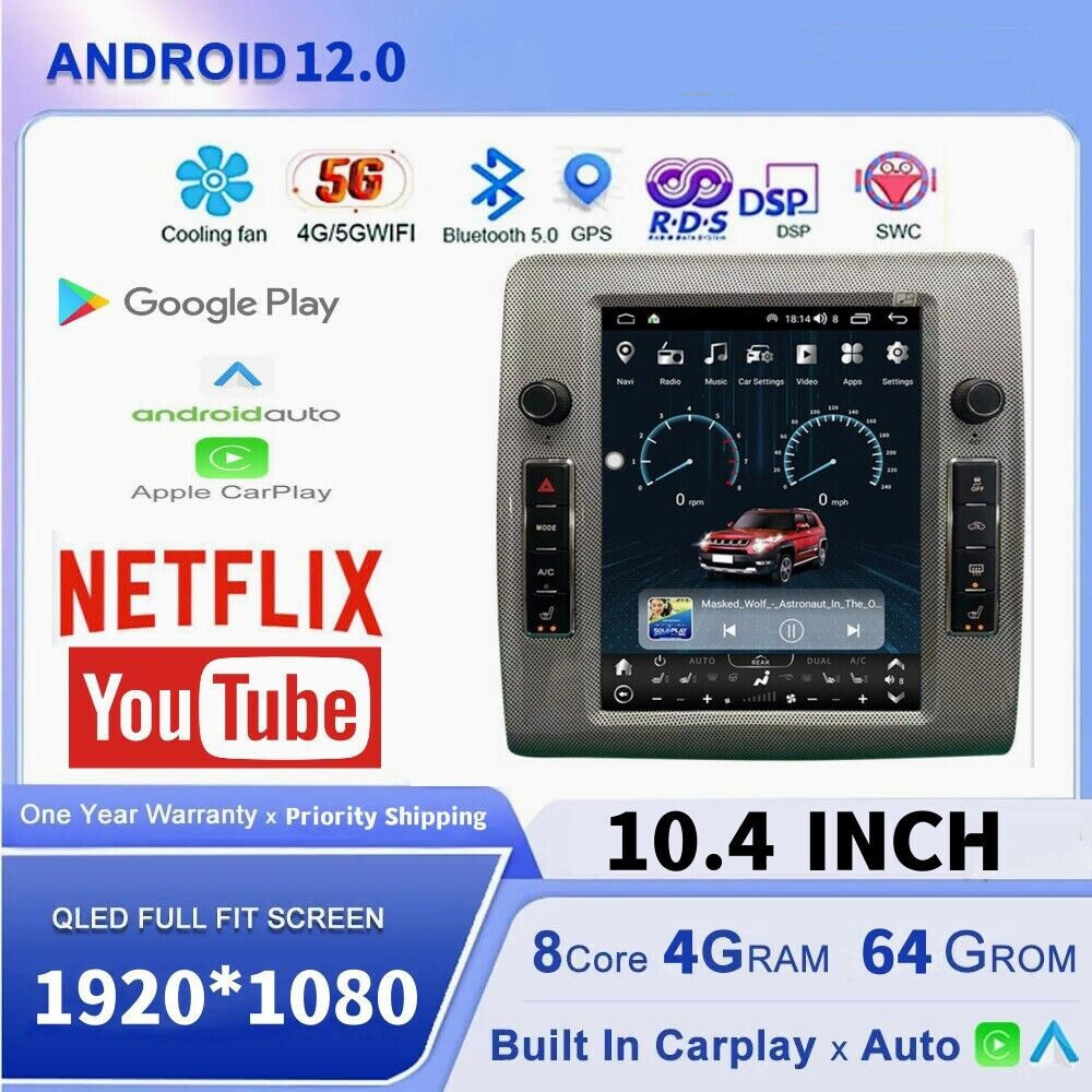 Android12.0 Car Stereo Radio Gps Navigation For Dodge Challenger 2008-2014 4+64g