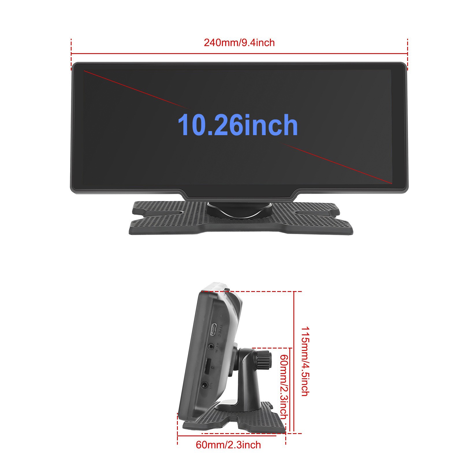 10.26inch HD Car Display Car Navigation System CarPlay all-in-one Machine Camera