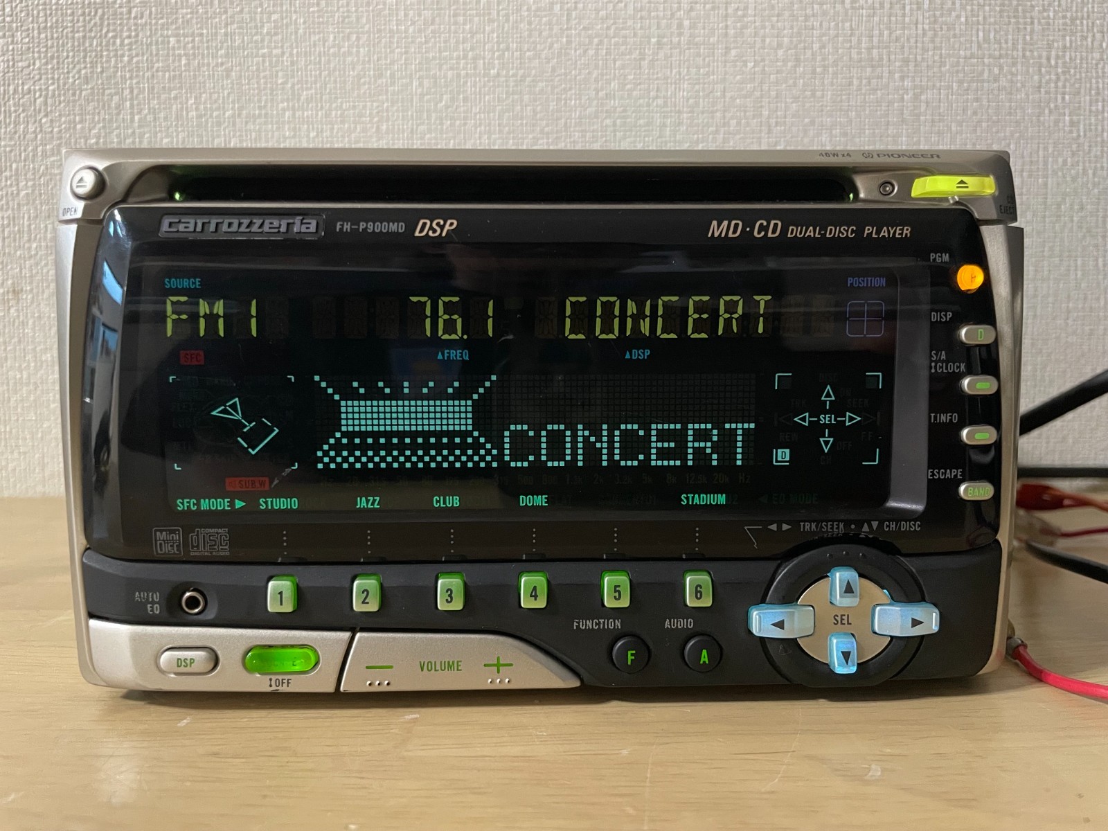 Pioneer Carrozzeria FH-P900MD 2DIN Car Audio CD MD Bluetooth Player Tested