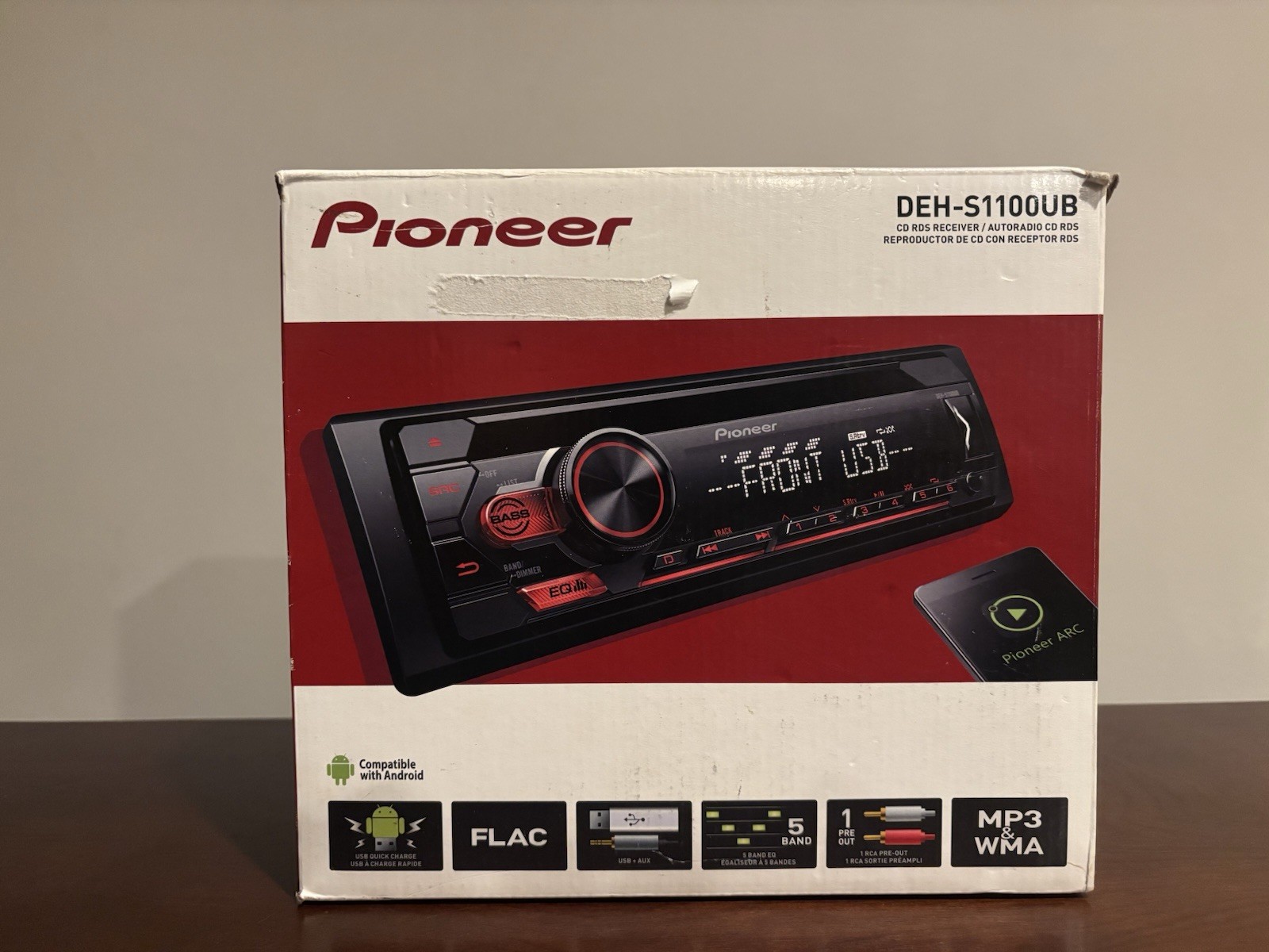Pioneer ARC CD RDS Receiver DEH-S1100UB Android App Compatibility ~ BRAND NEW 👀