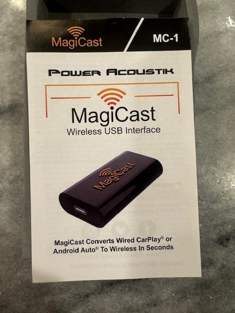 Power Acoustik MC-1 Magicast Wireless Carplay/Android Auto Adapter