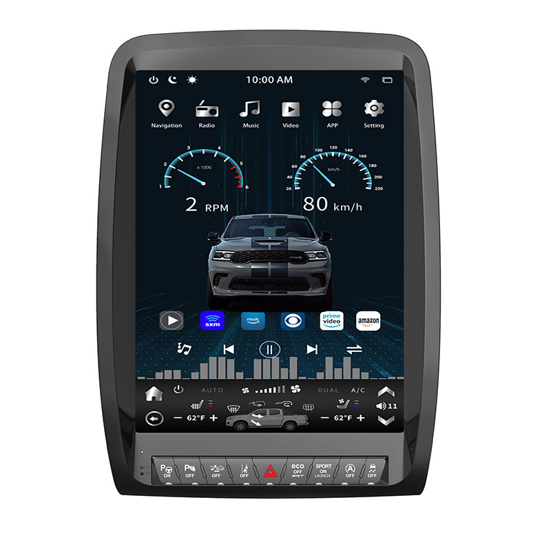 13″ GPS Navi Car Stereo For Dodge Durango Carplay Vertical Screen Radio 6g+128g