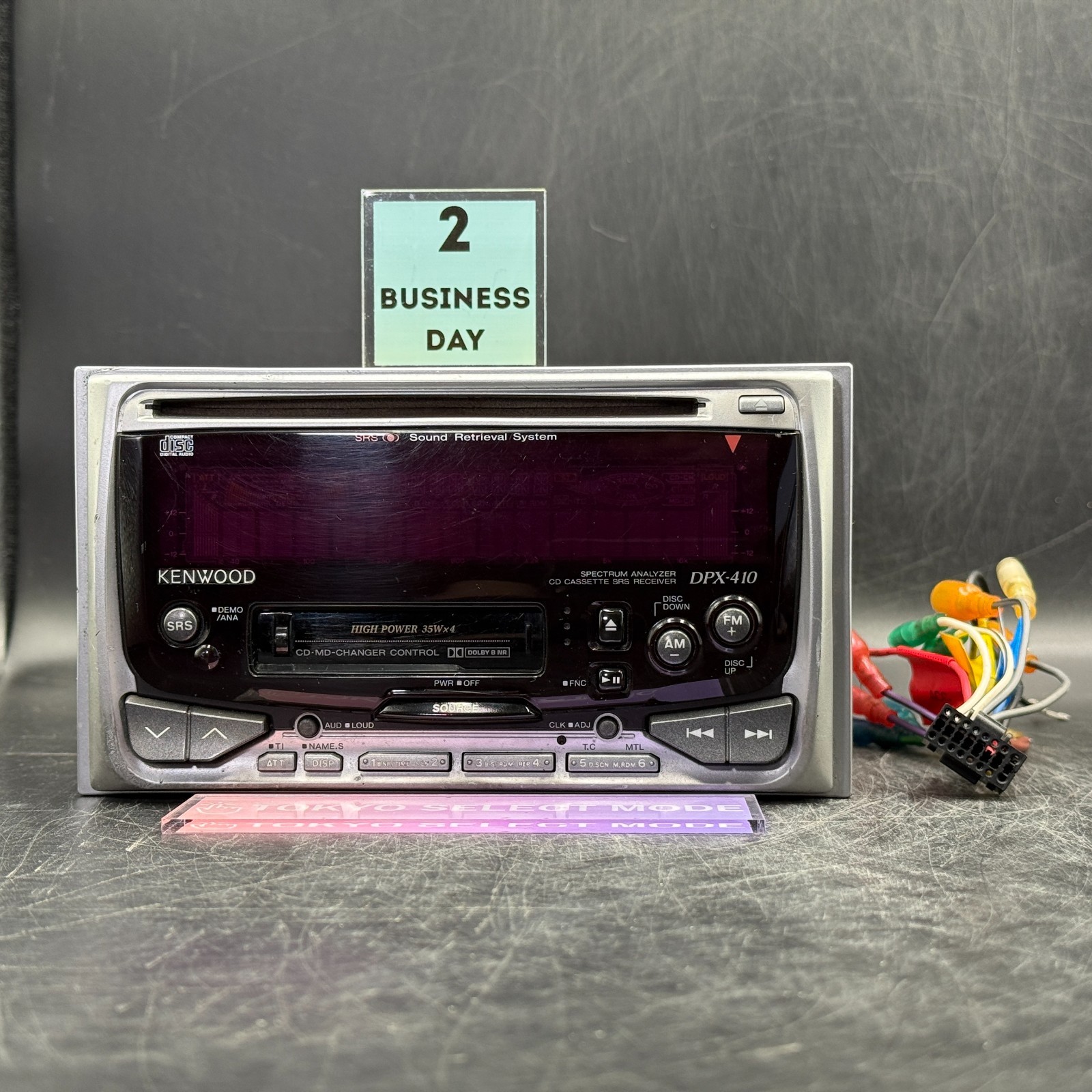 KENWOOD DPX-410 Car Audio CD Cassette Player 2DIN 1998 JDM SRS Tested In Stock