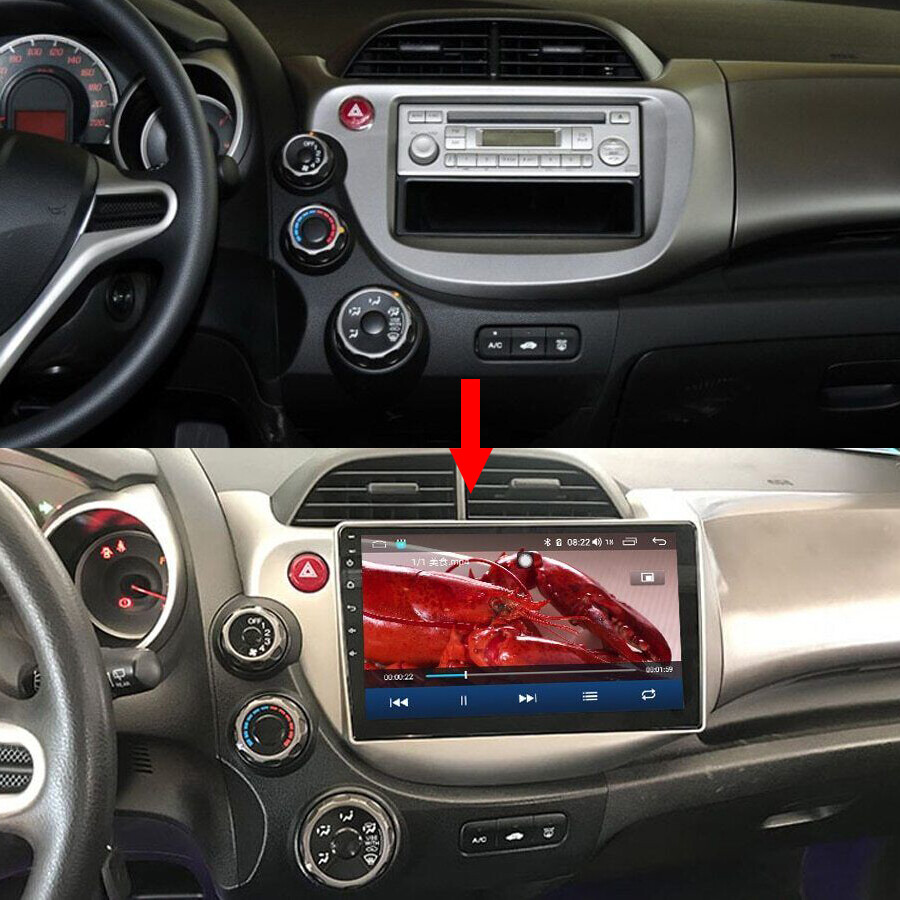 10.1″ Android 12.0 Car Stereo Radio GPS NAVI WIFI For Honda Fit Jazz 2008-2013