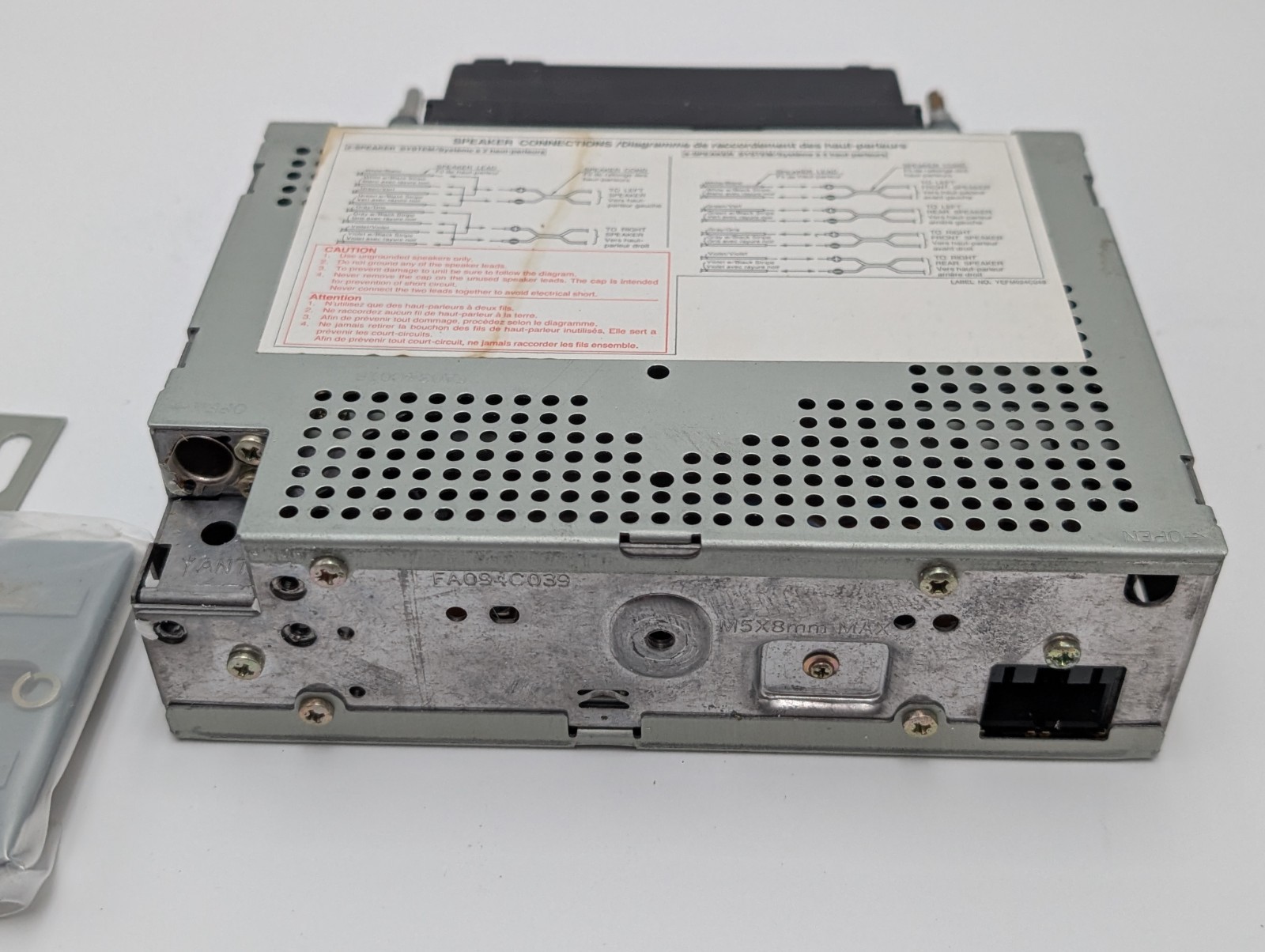 CQ-B310EU Panasonic Stereo AM-FM Cassette Receiver Radio Player No Knobs