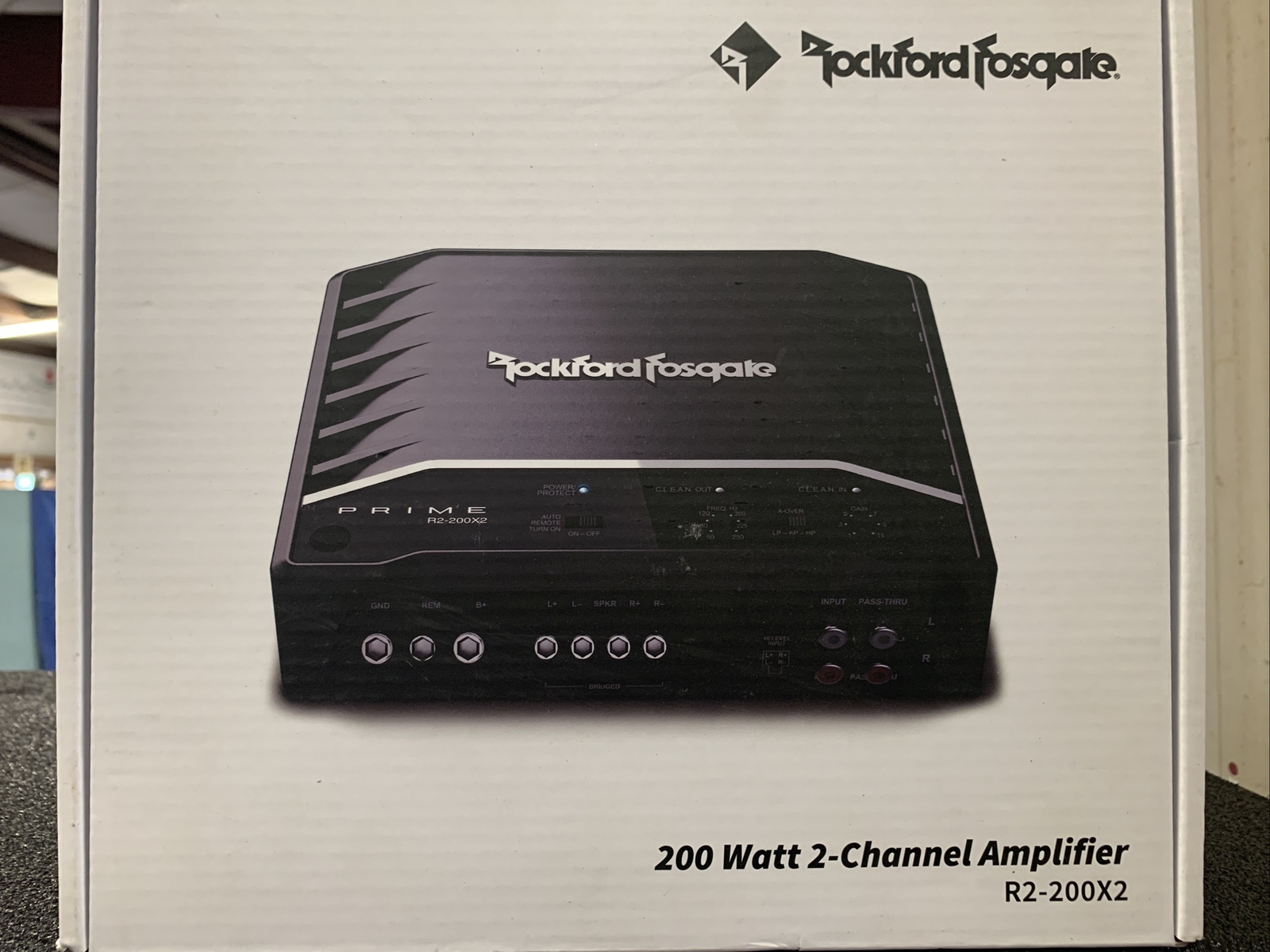 ROCKFORD FOSGATE R2-200X2 200W RMS SUBWOOFER BASS AMPLIFIER Free shipping new￼
