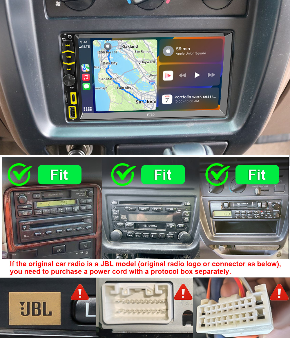 for TOYOTA SOLARA 1999–2003 Apple Carplay Car Stereo Radio Android auto Navi GPS