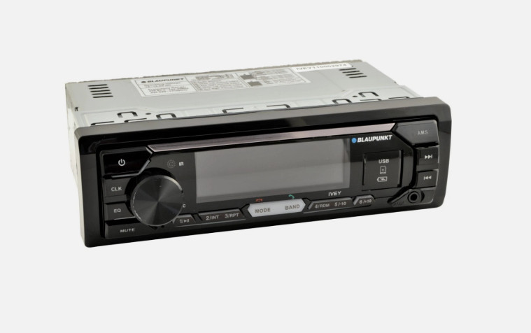 Blaupunkt IVEY Single DIN Car Stereo Bluetooth Receiver with USB Aux Input