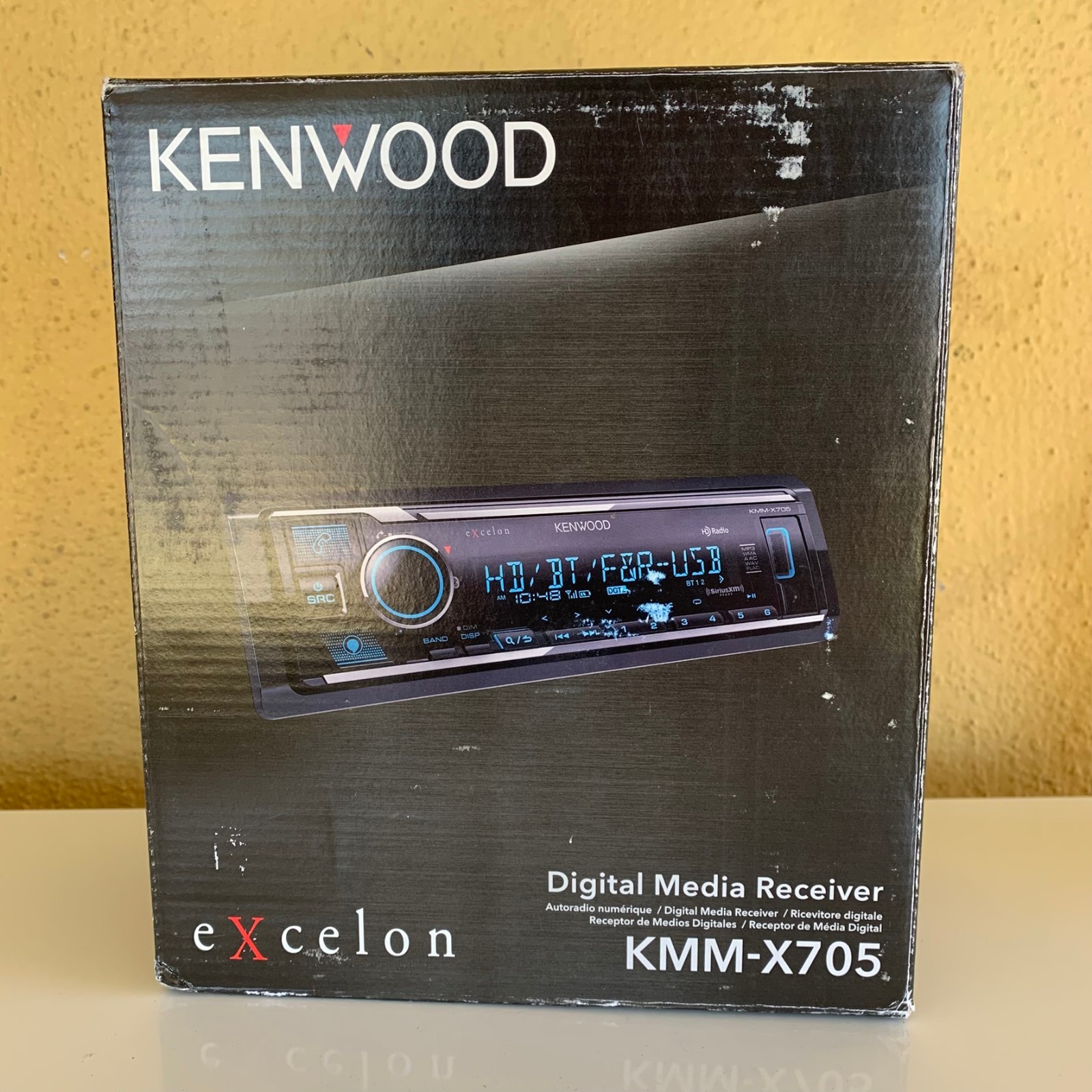 Kenwood KMM-X705 1-DIN Bluetooth Car Stereo Digital Media Receiver SiriusXM