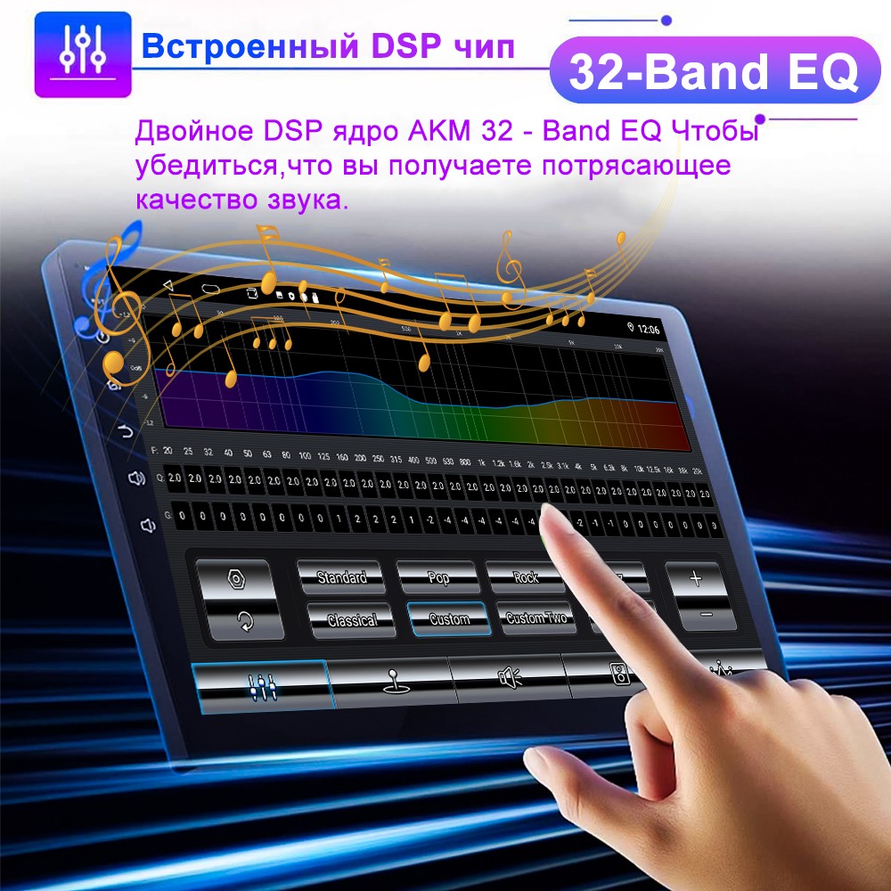 Single 1DIN Car Stereo Android 13 Touch Screen Apple Carplay Radio GPS BT Player
