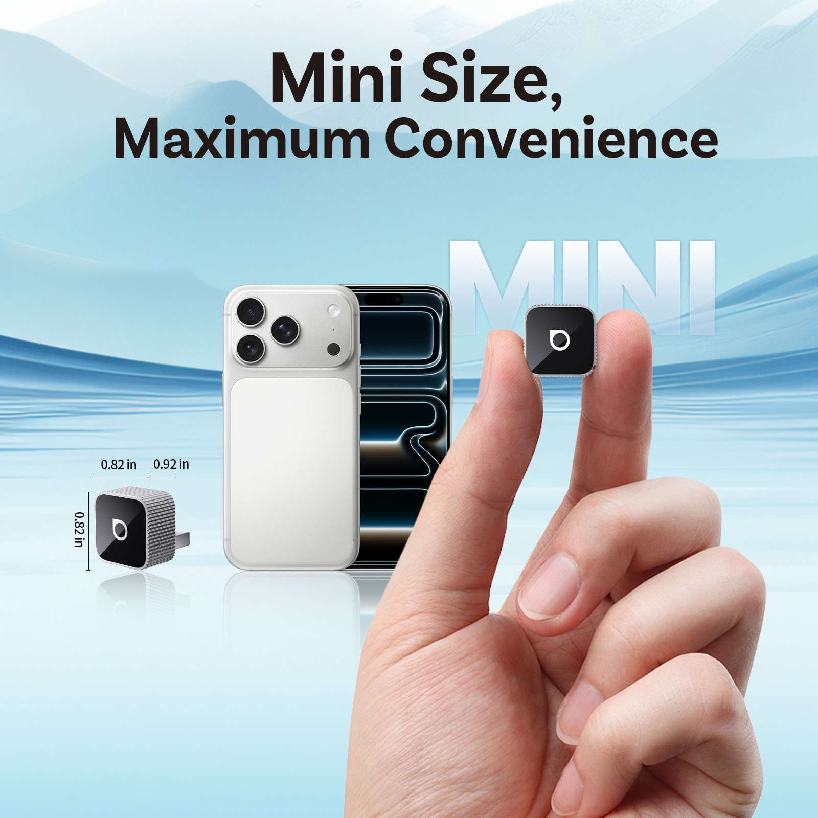 Ottocast Mini Wireless CarPlay & Android Auto Adapter Fast Auto-Reconnect Sliver