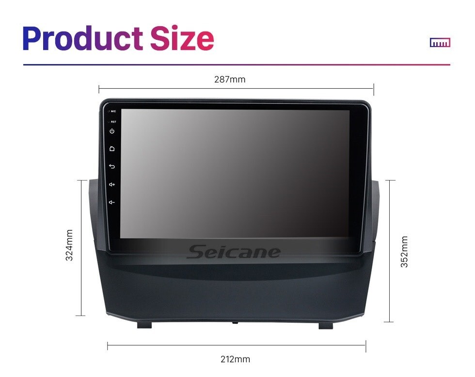 10 1″ android radio stereo For Ford fiesta 2009-2014 gps carplay auto wifi