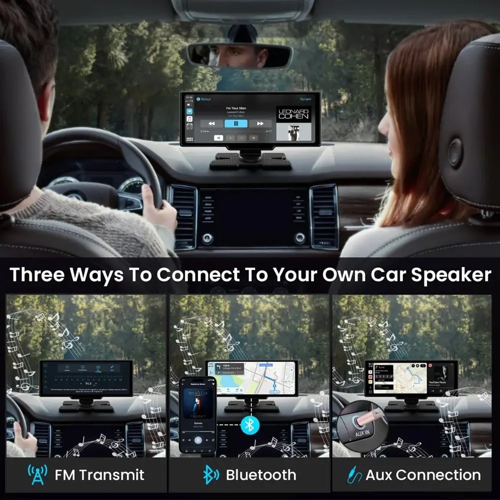 GetPairr 11.4″ Car Screen Display YouTube Netflix Wireless CarPlay Android Auto