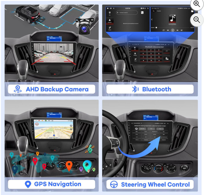 For 2015-2019 Ford Transit 150 250 350 Android 12.0 Carplay Car Stereo Radio GPS
