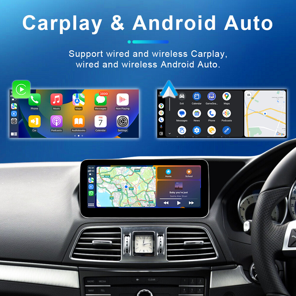 10.25” Android Car GPS For Benz E Coupe W207 2010-2016 RHD Radio Video 8G+128GB