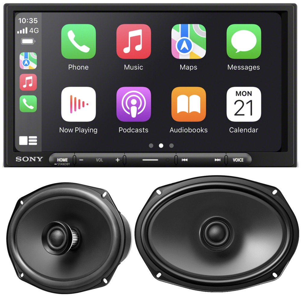 Sony XAV-AX4000 with Sony XS690GS 6.95″ Multimedia Receiver with 6×9″ Speaker