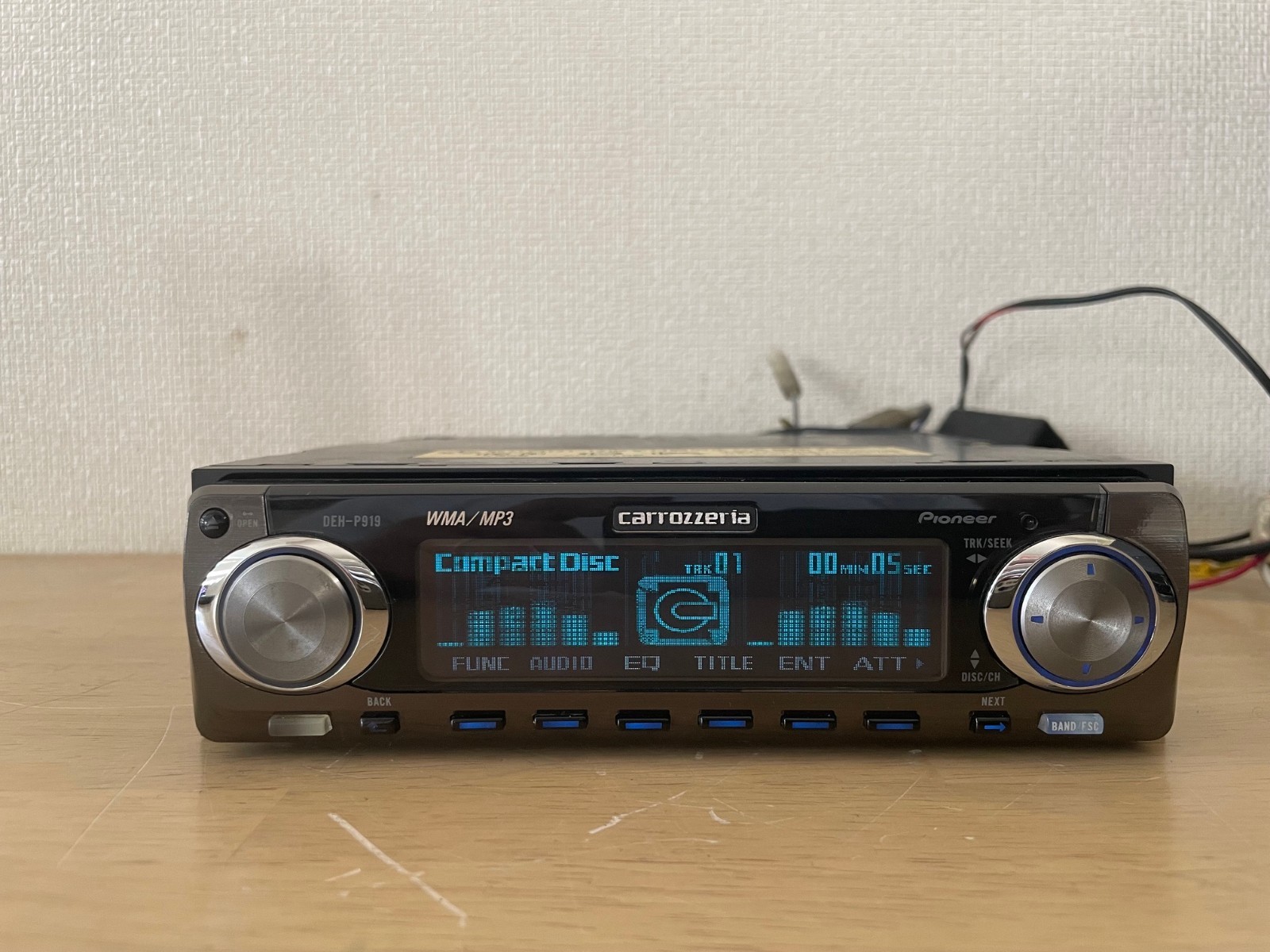 Pioneer Carrozzeria DEH-P919 1Din Car Audio CD Bluetooth Player Concert Hall