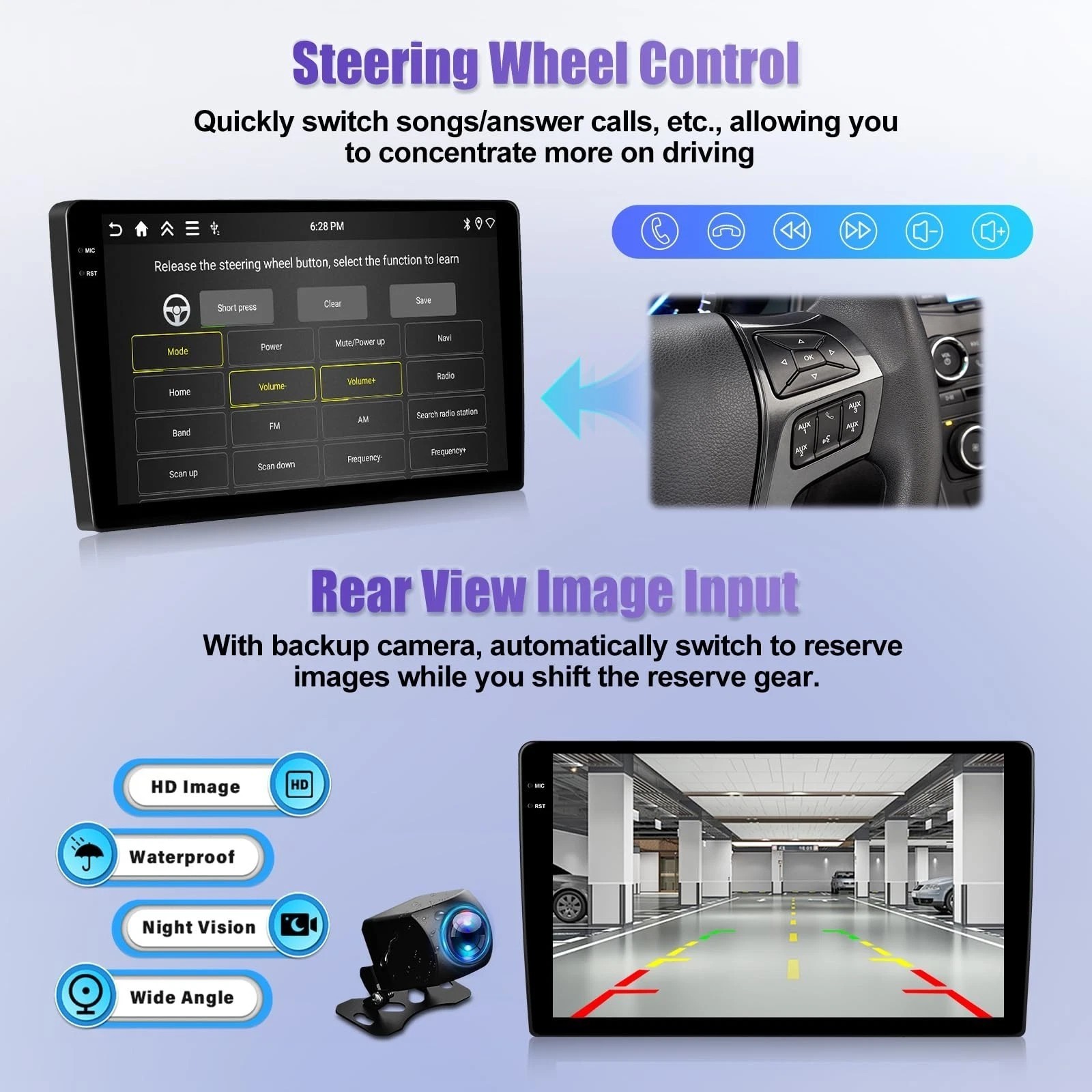 4+64G Car Stereo FOR Mini R56 R60 9″ CarPlay Android 15 HD WiFi GPS 1280*800