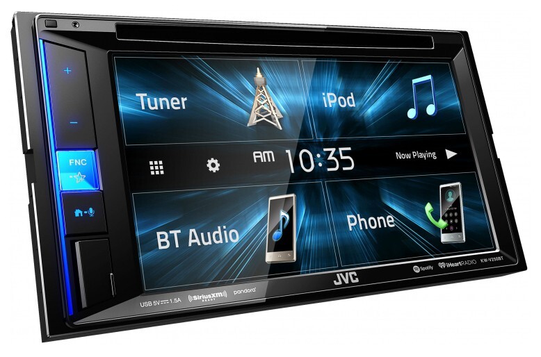 JVC KW-V250BT DVD Receiver 6.2″ WVGA Clear Resistive Touch Monitor w/Bluetooth