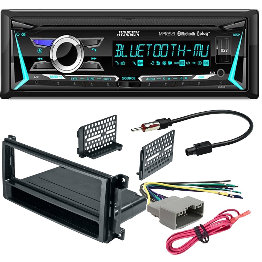 Jensen MPR2121 Bluetooth USB Car Stereo AM/FM Radio for 2007-2016 Jeep Wrangler