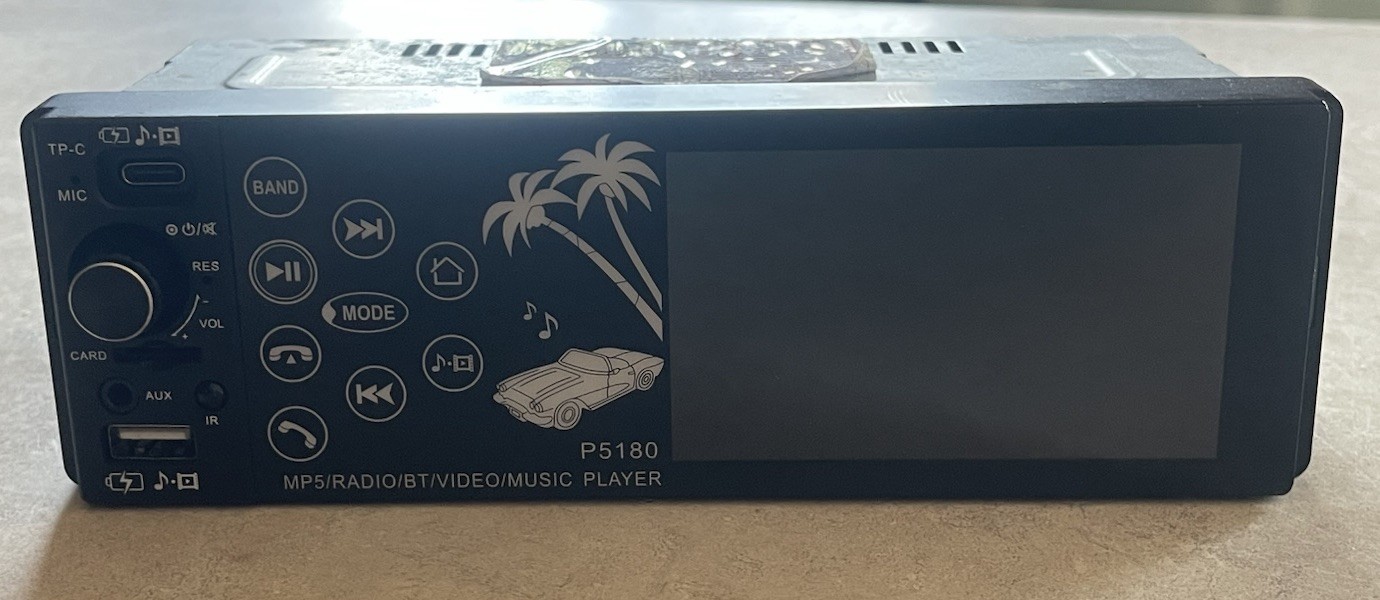 P5180 4.1″ Car Player USB SD FM 1 In-Dash Head Unit Stereo Audio Radio Bluetooth