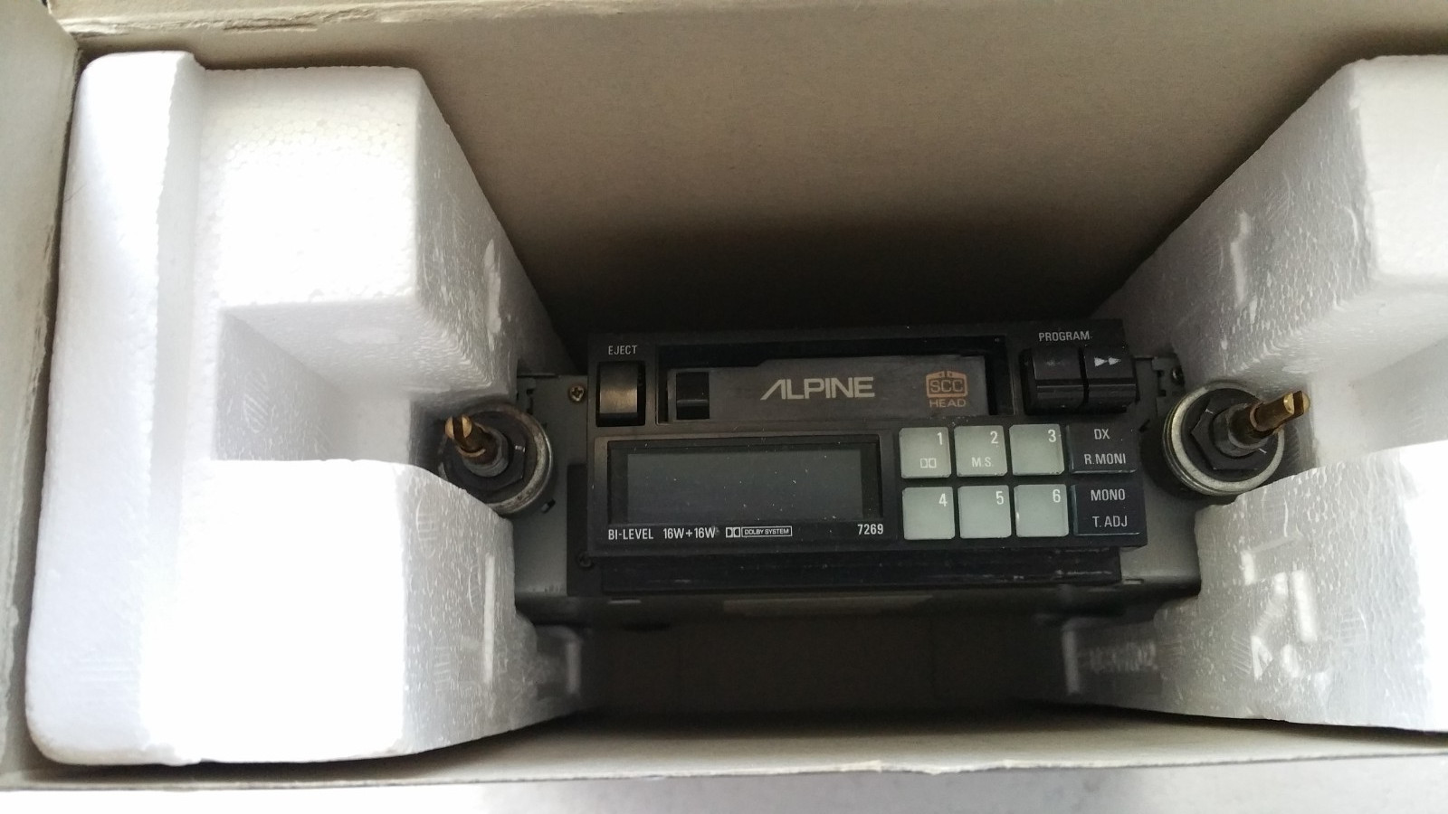 Vintage Alpine Head Unit Old school Cassette Player Tape Car radio BMW E30 E36