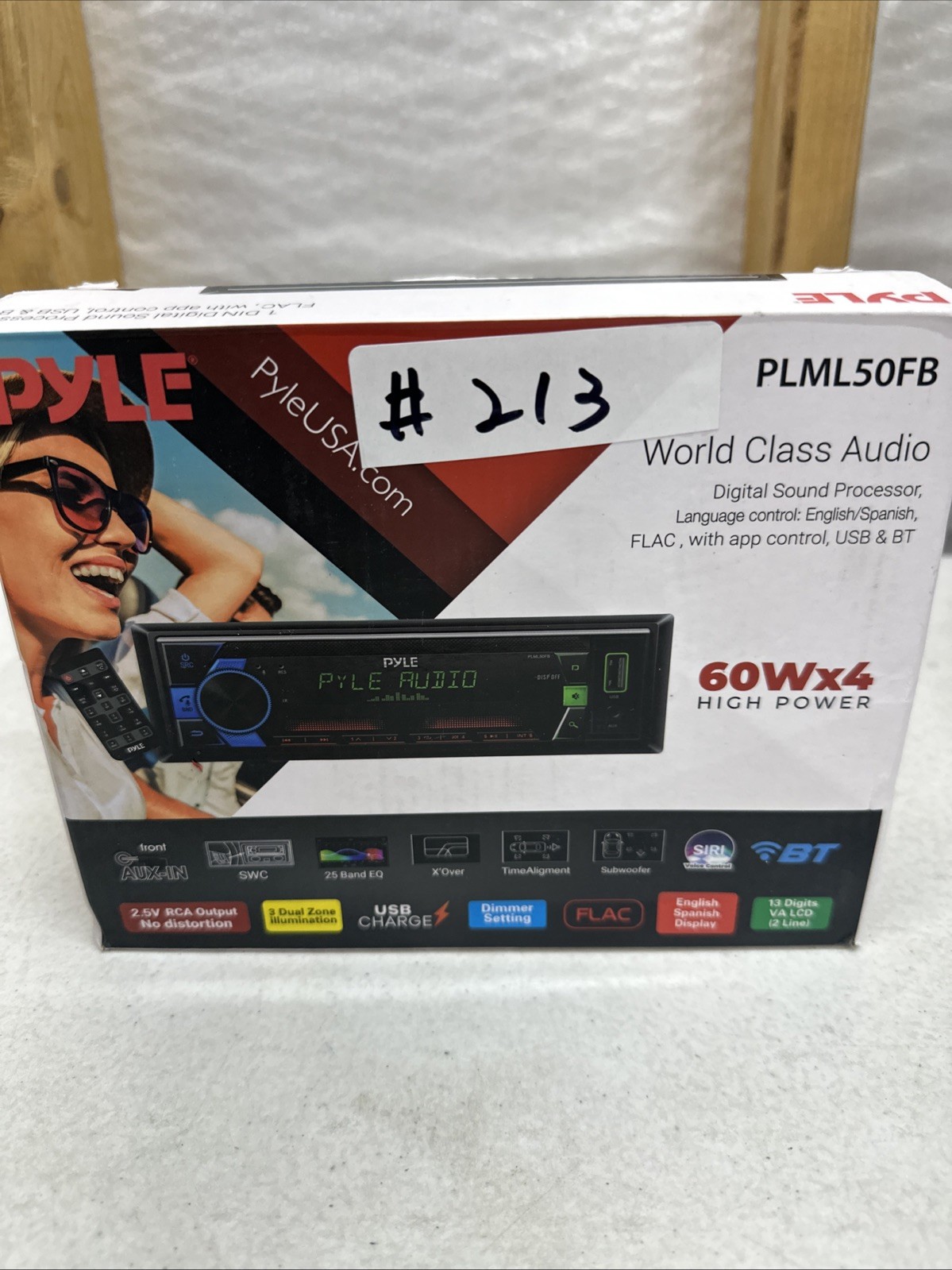 Pyle Bluetooth Stereo Headunit Receiver – In-Dash Black – PLML50FB