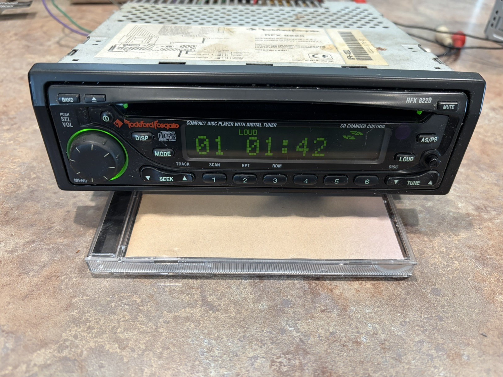 Rockford Fosgate RFX-8220 CD Changer Controller CD Receiver Radio Old School