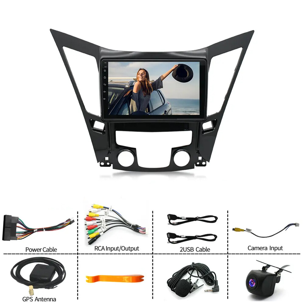 for Hyundai Sonata 2011-2015 Android 12 Apple CarPlay Car Stereo Radio GPS NAVI