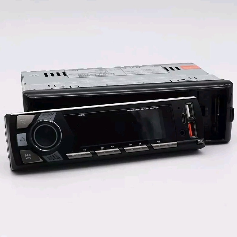 HZEX Single Din Bluetooth Car Stereo, Mechless Media Player AM/FM/USB/SD/AUX