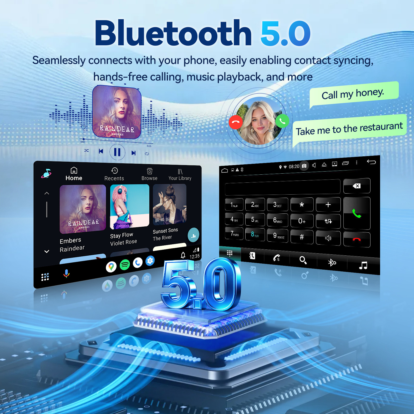 9″ Android 13 Car Radio Stereo Screen Carplay Navi GPS For Ford F150 2009-2012