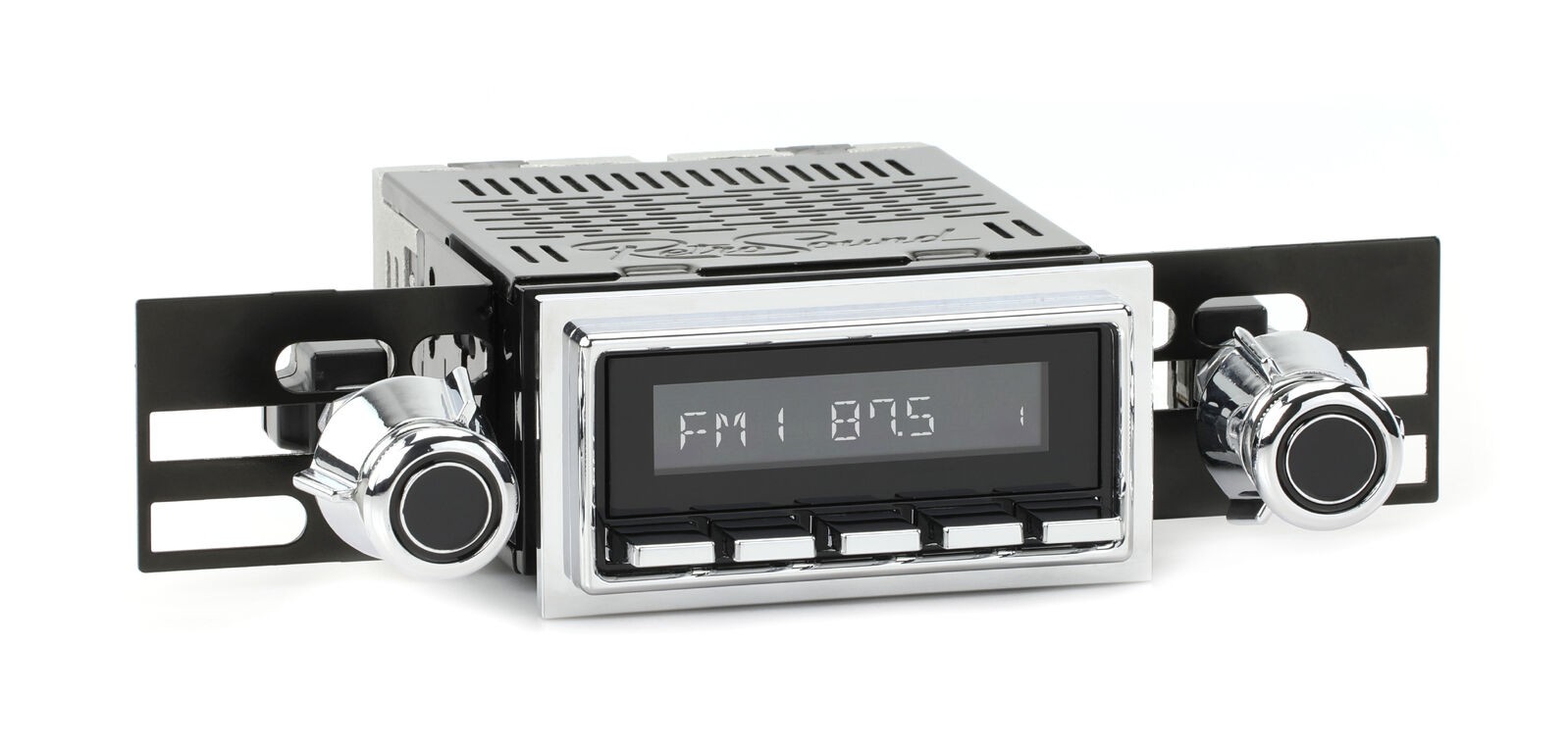 RetroRadio for 1950-65 Porsche 356 w/ Chrome Bezel LBC-M6-127-55-75