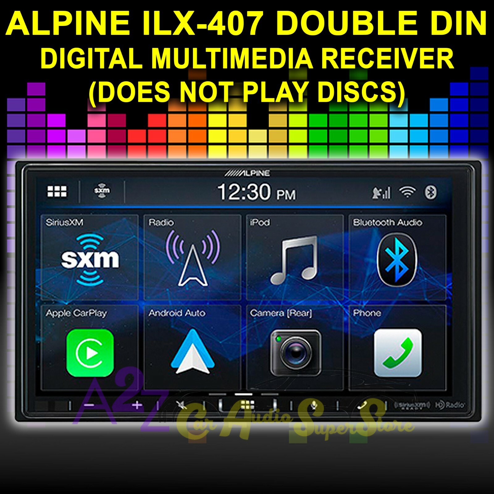 ALPINE iLX-407 DOUBLE DIN APPLE ANDROID 7″ DIGITAL l MULTIMEDIA CAR BT RECEIVER