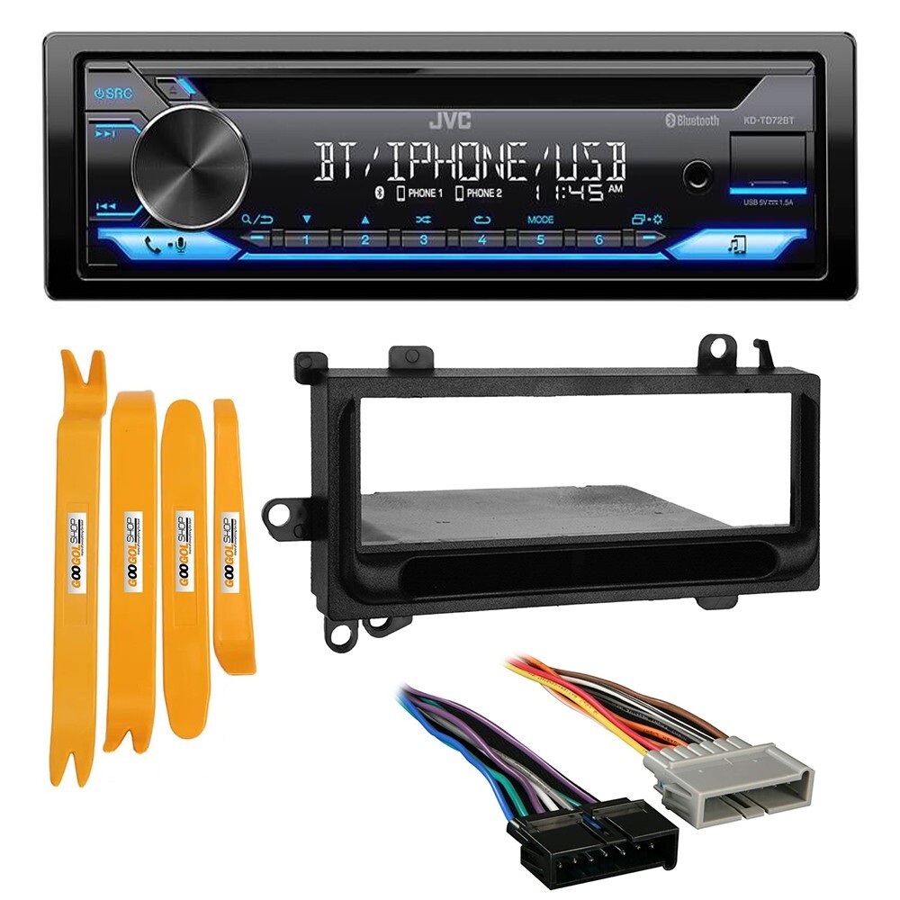 JVC CD Receiver AM/FM Radio Single DIN Car Stereo for 1994-2001 Dodge RAM 1500