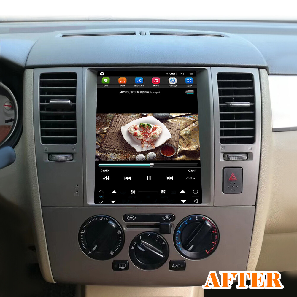 9.7 Inch Android 14 Car Multimedia Video Player For Nissan Tiida C11 2008-2011