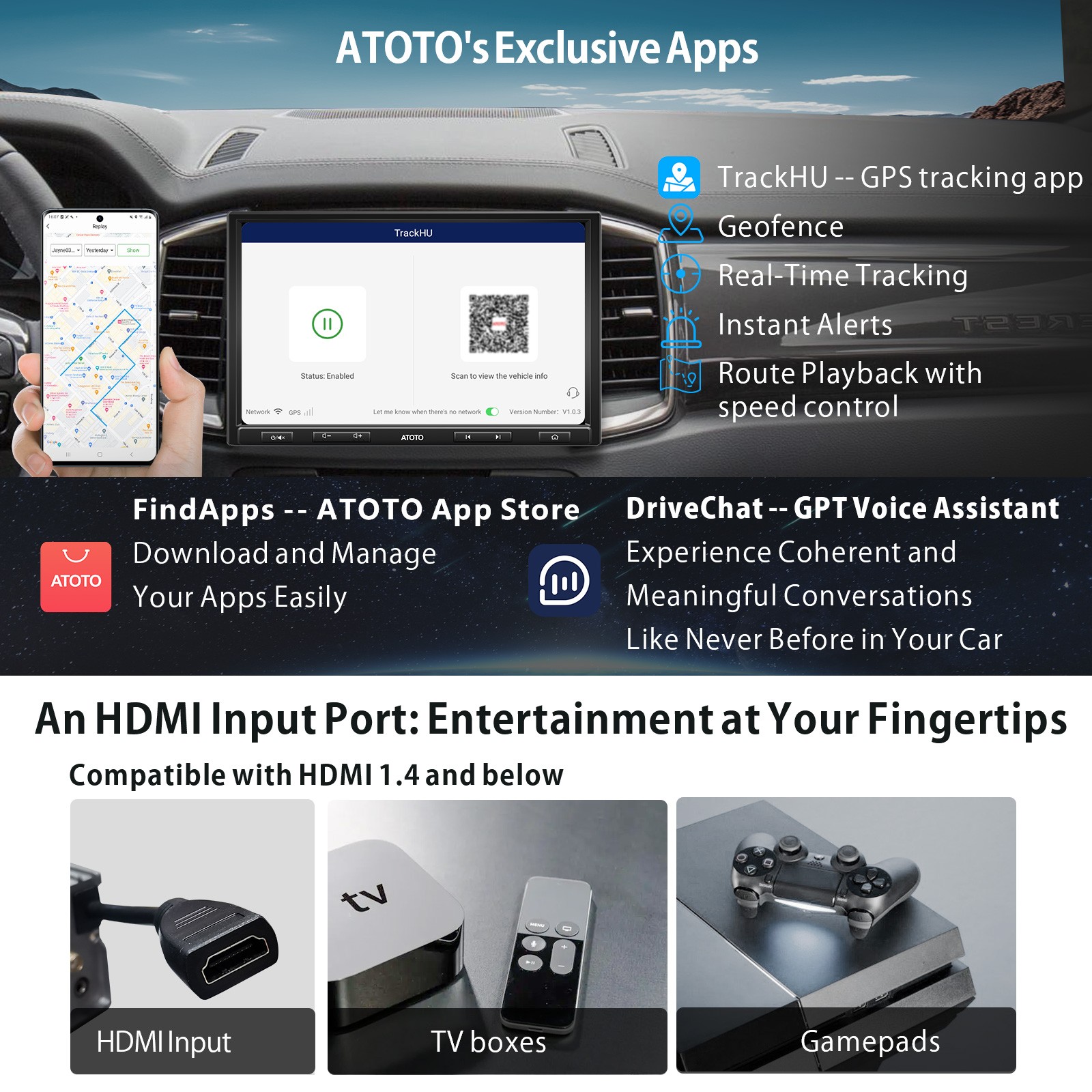 ATOTO S8 Premium 10in 2DIN Car Stereo GPS NAVI Wireless Android Auto/CarPlay,DSP