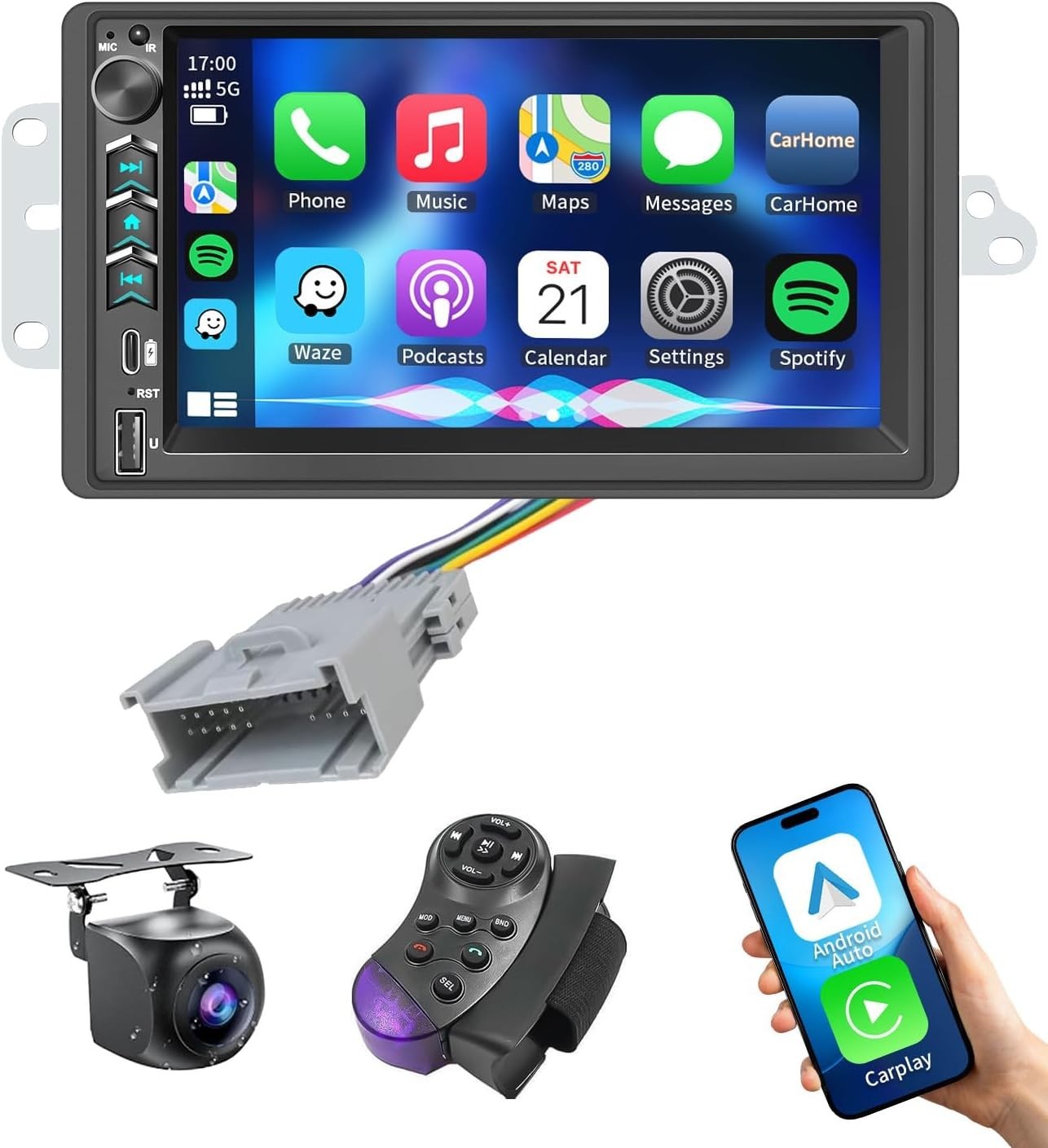 For 2003-2006 Avalanche Wifi Apple Carplay Car Radio Stereo Android 15 Navi