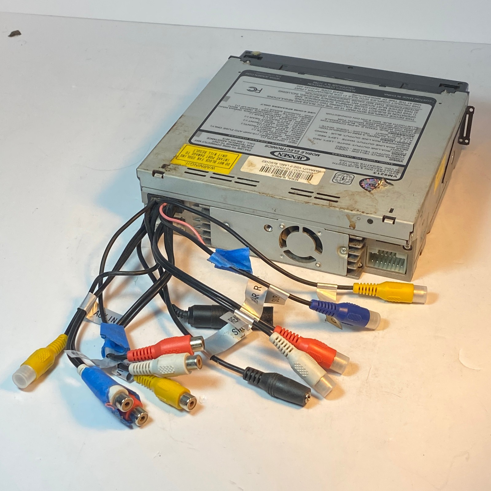 Jensen Car Auto In Dash AM/FM/CD/ DVD Stereo VM9213 UNTESTED
