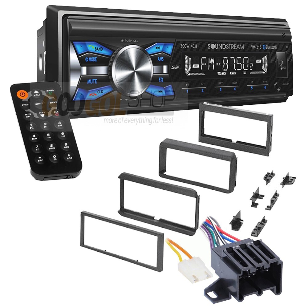Single DIN Radio USB/MP3/AM/FM CAR Stereo Dash kit for 1982-up Chevy S-10 Pickup