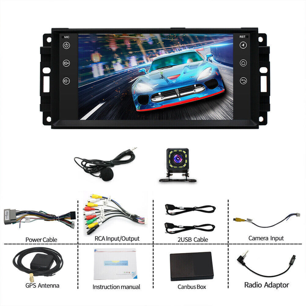 For 2008-2014 Dodge Challenger Android 13 Car Stereo Radio WIFI Touch Screen