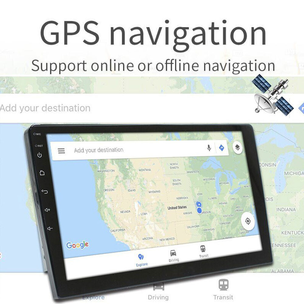Android 11.0 10.1″ Car Radio GPS Navi WIFI Mirror Link FM Stereo 2Din Quad Core