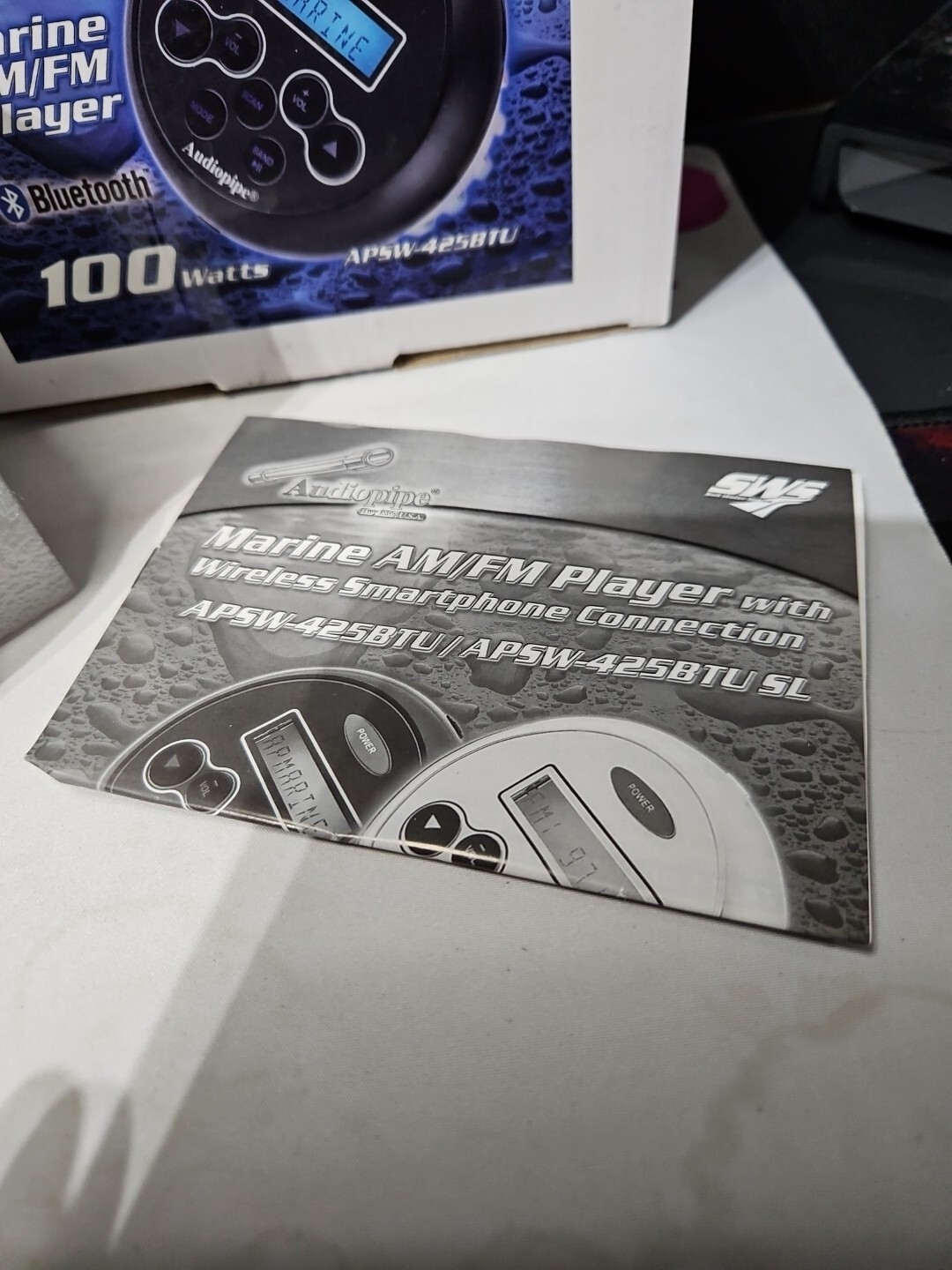 Audiopipe APSW-425BTU Marine AM/FM PLAYER 100 WATTS BLUETOOTH