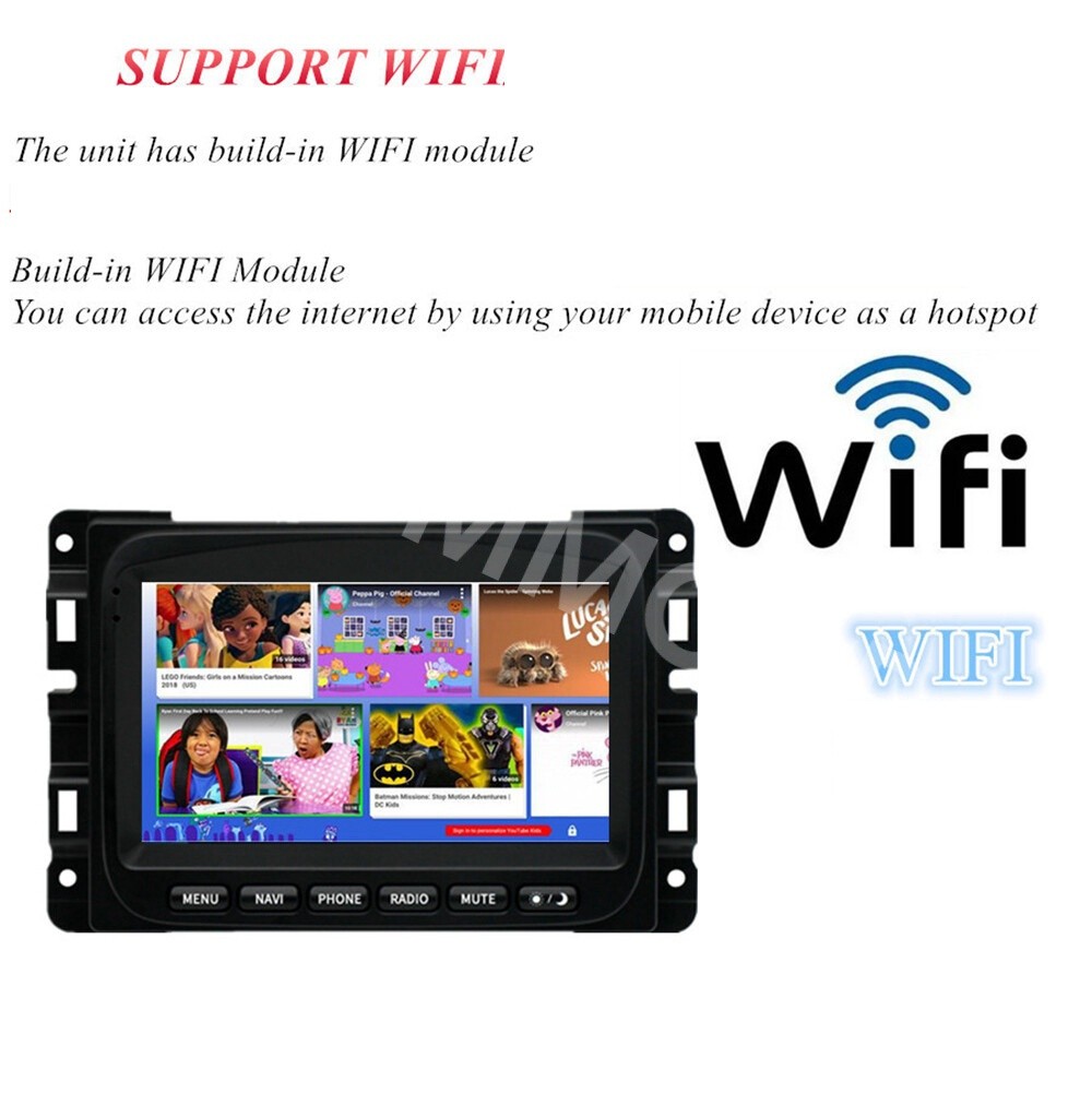 Android 15 Car MP5 Player WIFI BT 4+32G FM/RDS Fit For Jeep Renegade 2015-2022