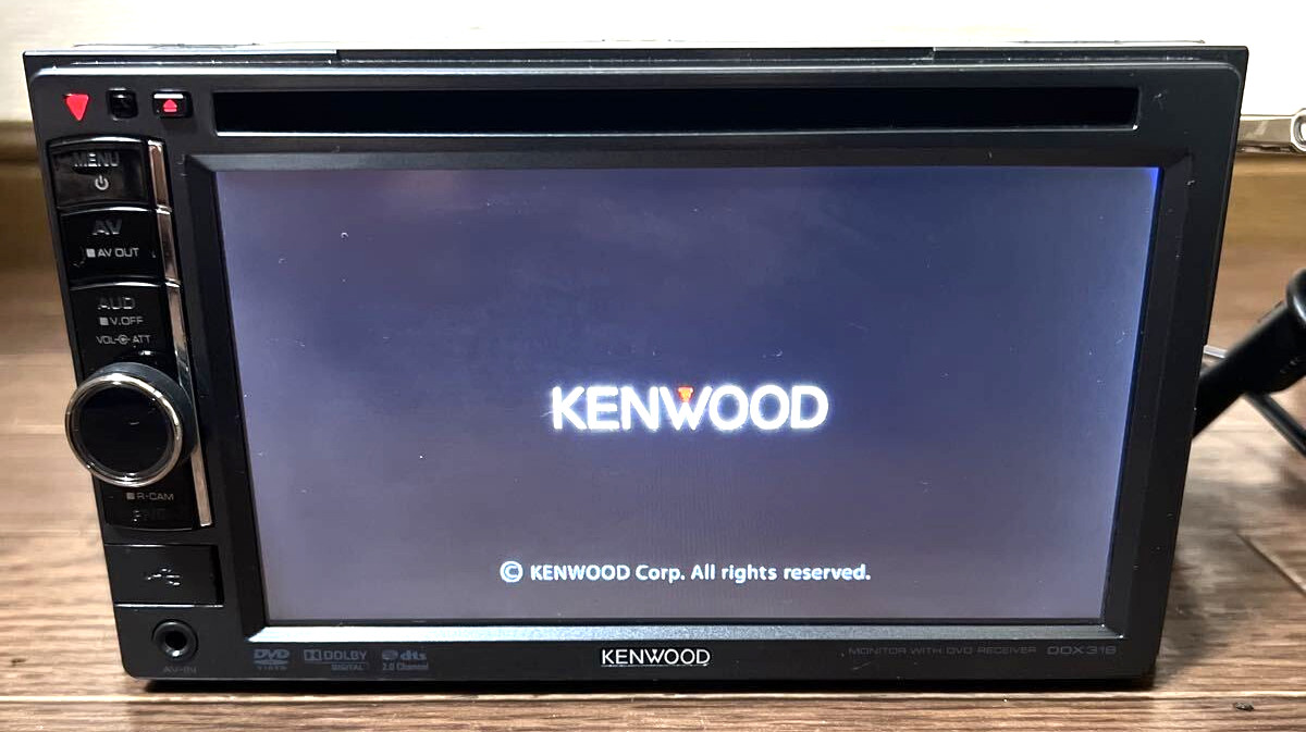 KENWOOD DDX318 2DIN 6.1 Inch Monitor DVD CD Receiver Car Stereo USB Used