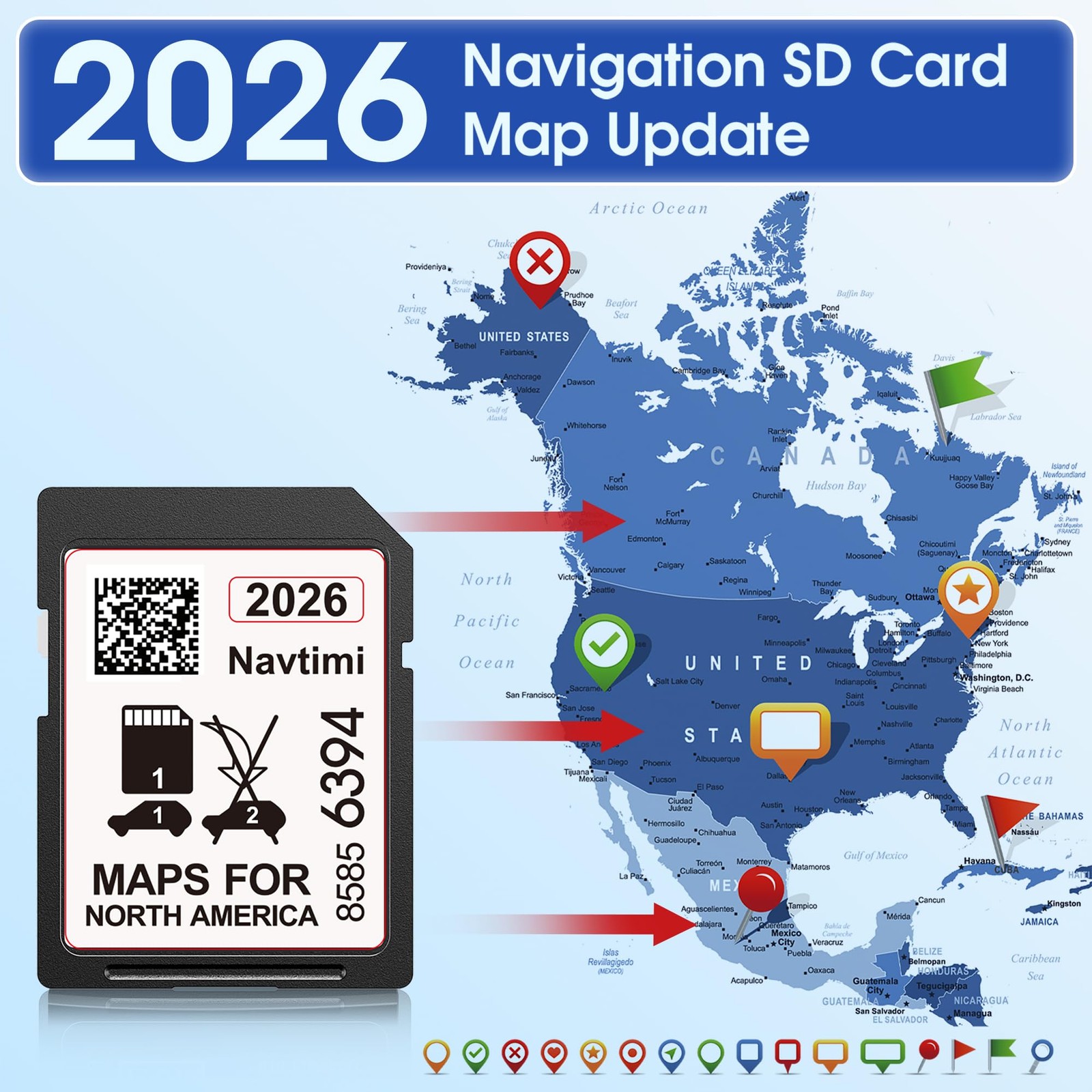2026 Latest Navigation SD Card Map Update Compatible with GMC,Chevy,Cadillac …